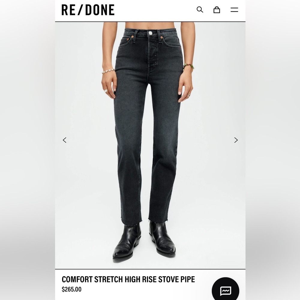 REDONE COMFORT STRETCH HIGH RISE STOVE PIPE